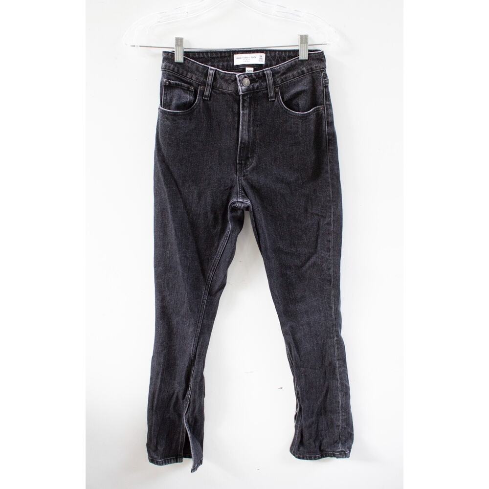 Abercrombie & Fitch Black Curve Love The Skinny High Rise Jean Slits Size 24/00s